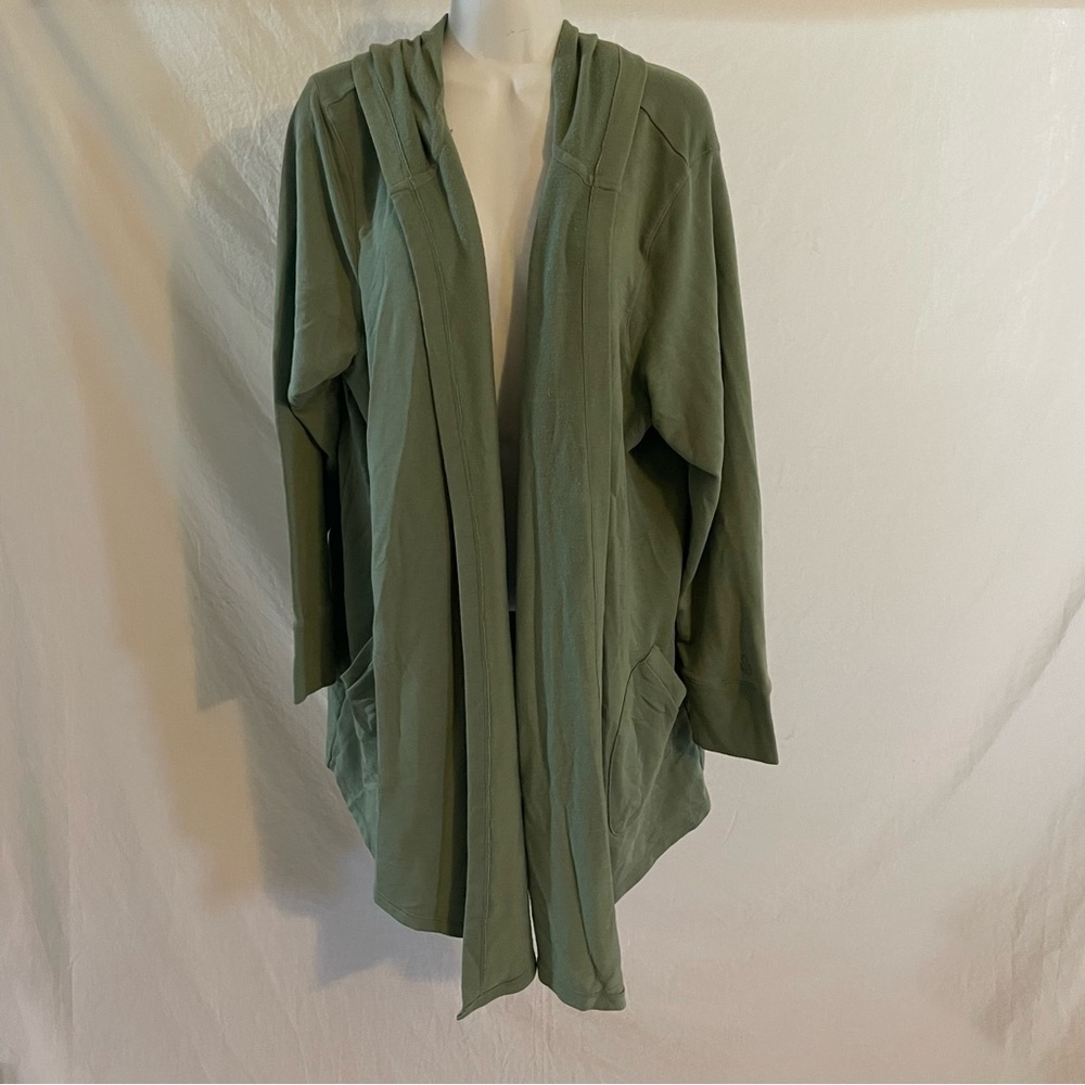 Cuddl Duds Ultra Soft Comfort Green Cardigan